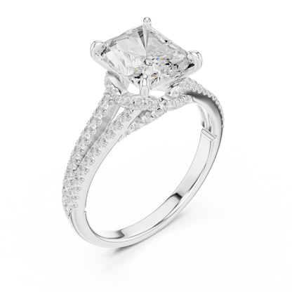 Mixed Shape Lab Grown Diamond Halo Ring