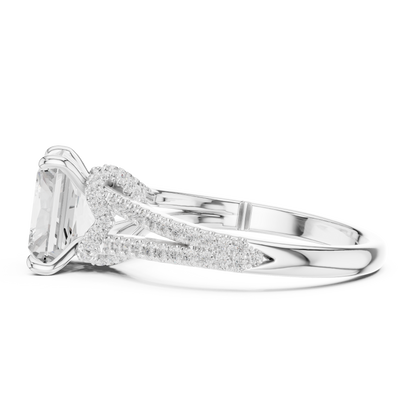 Mixed Shape Lab Grown Diamond Halo Ring