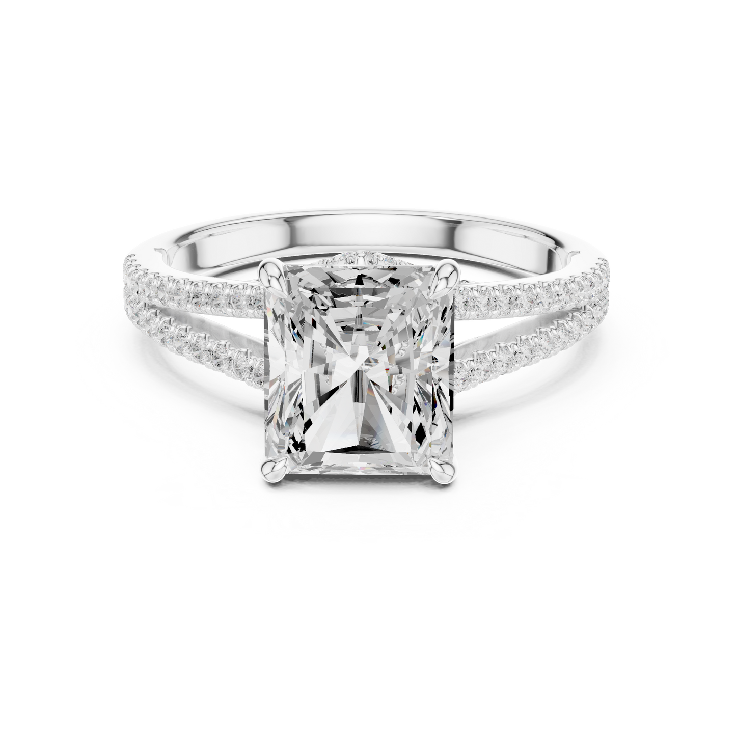 Mixed Shape Lab Grown Diamond Halo Ring