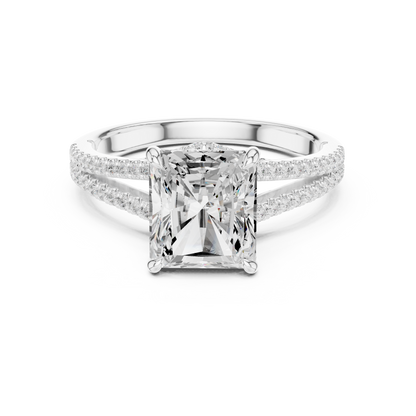 Mixed Shape Lab Grown Diamond Halo Ring