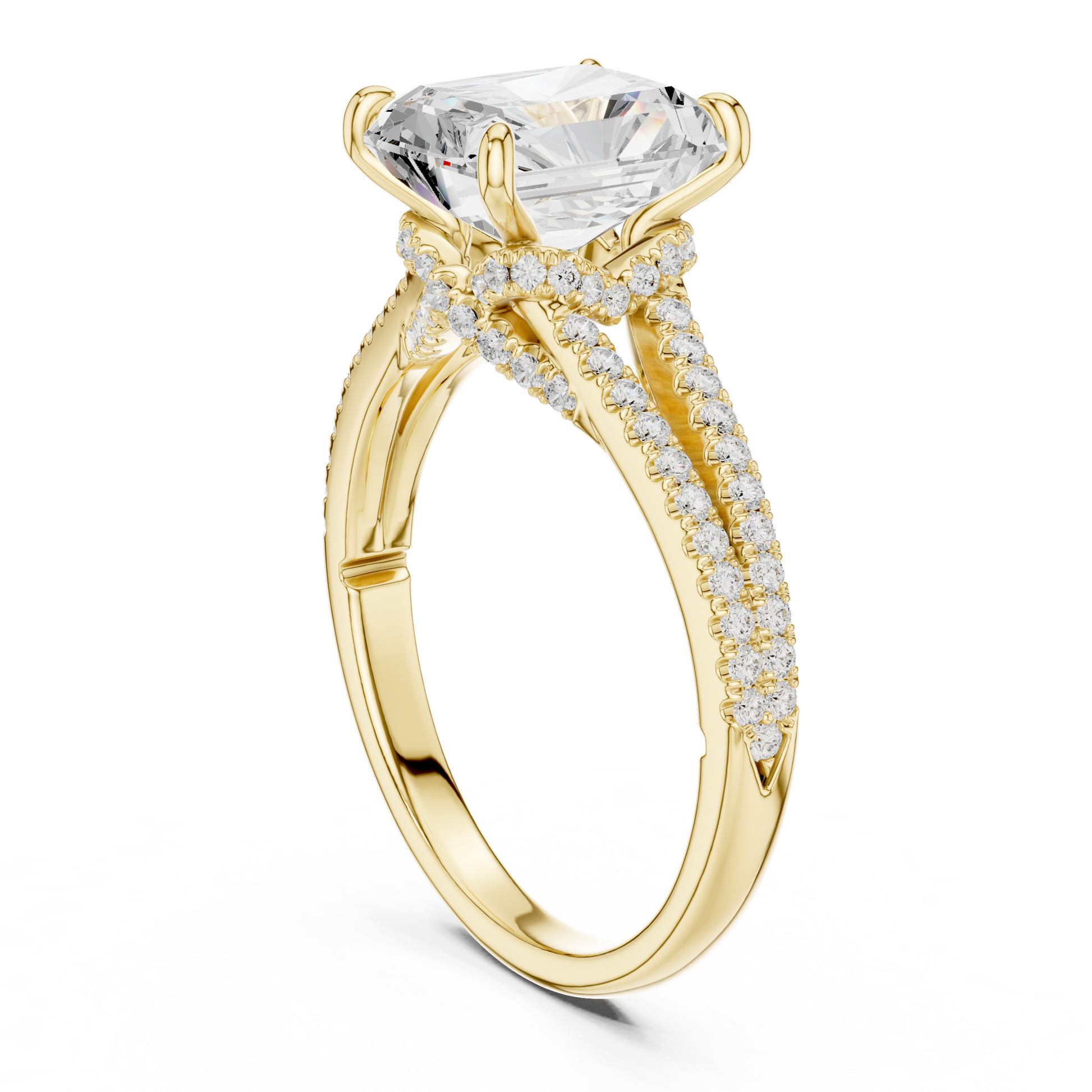Mixed Shape Lab Grown Diamond Halo Ring