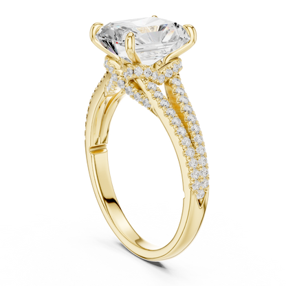 Mixed Shape Lab Grown Diamond Halo Ring