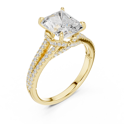 Mixed Shape Lab Grown Diamond Halo Ring