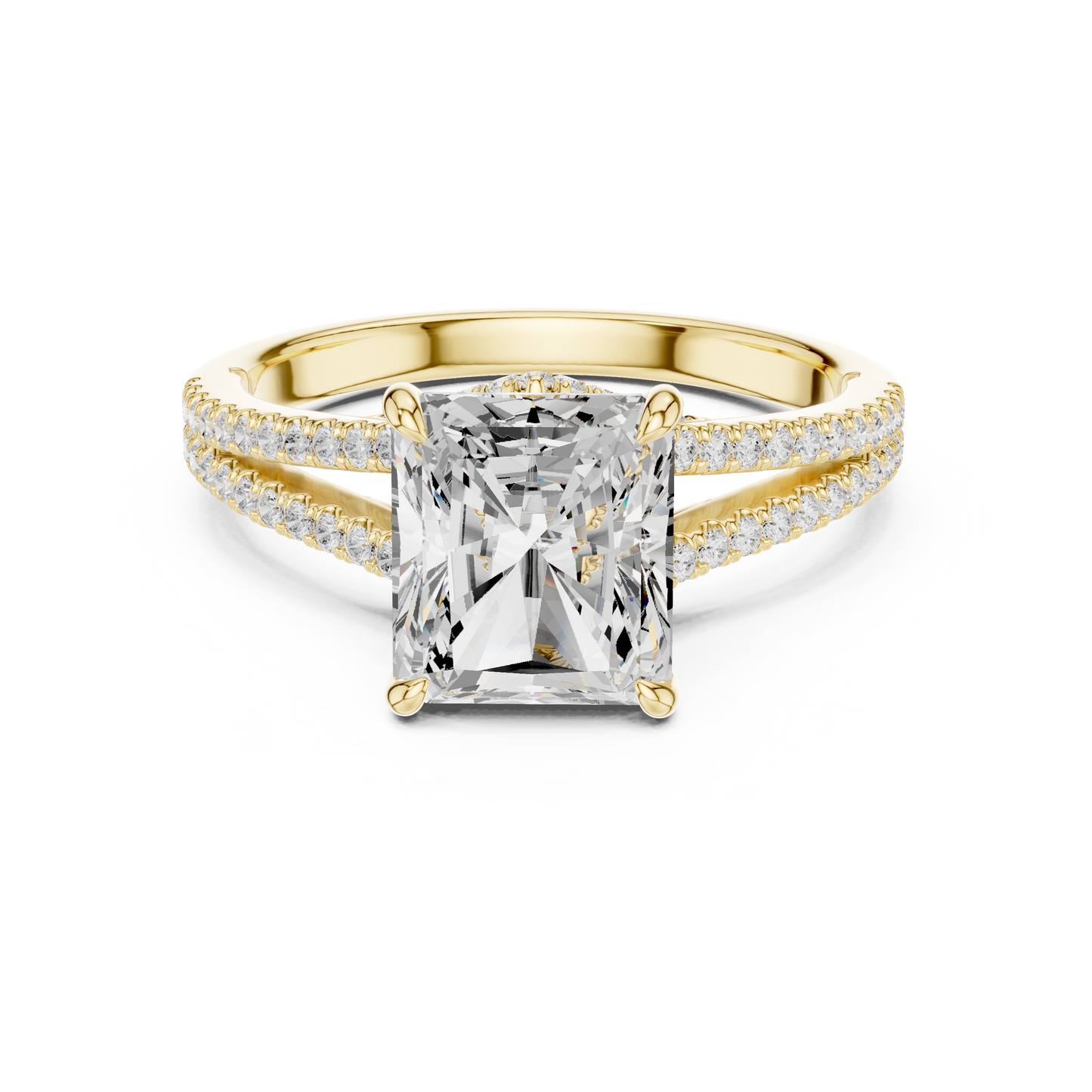 Mixed Shape Lab Grown Diamond Halo Ring