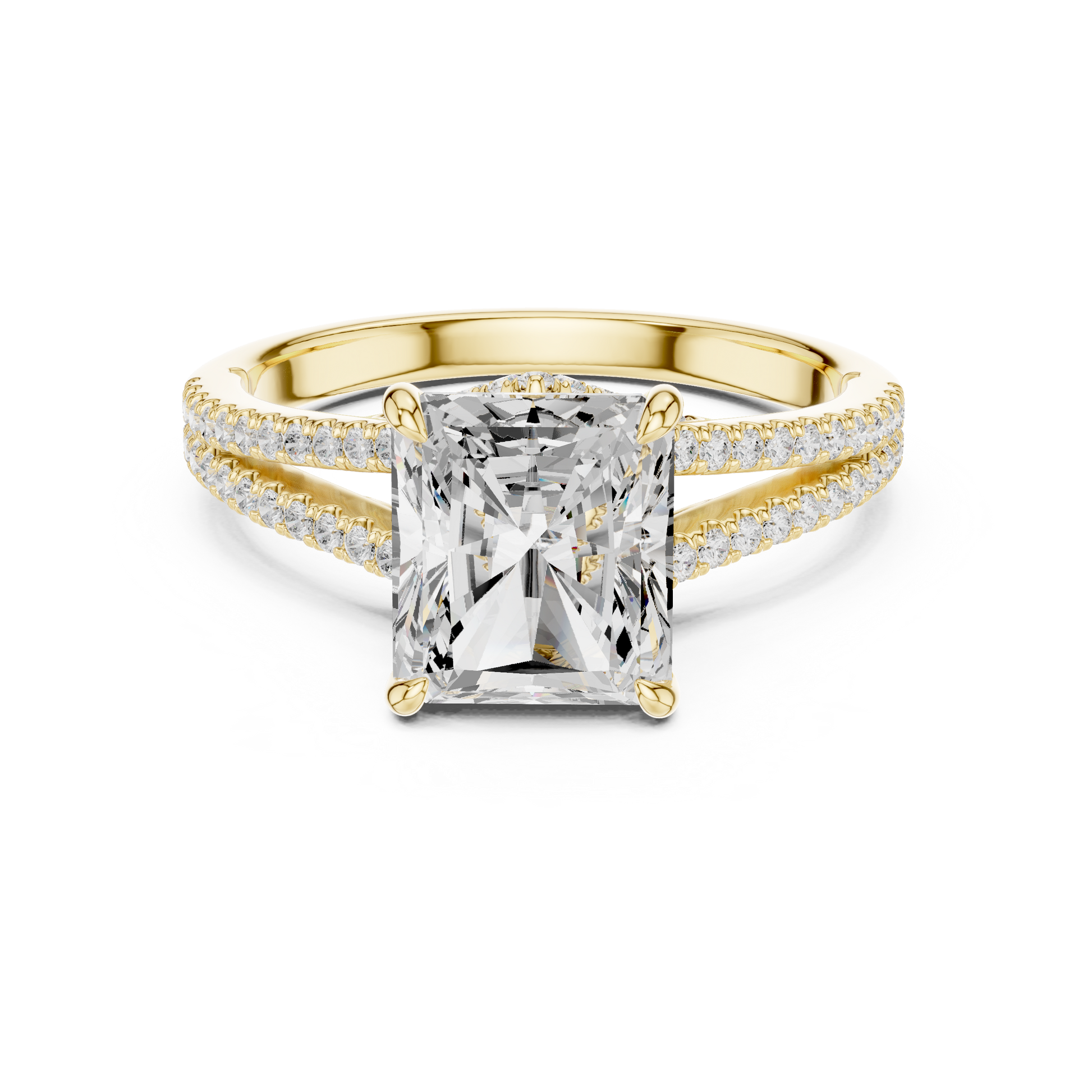 Mixed Shape Lab Grown Diamond Halo Ring