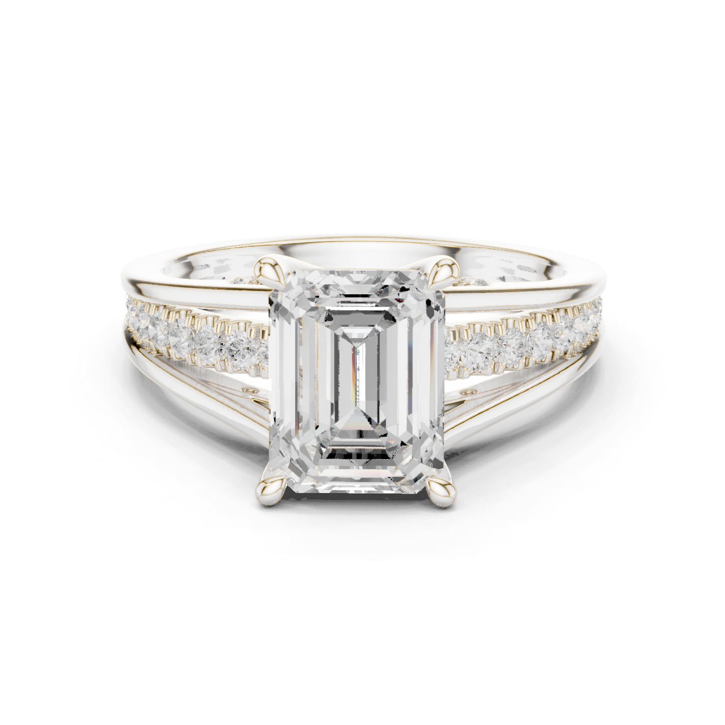 Mixed Shape Lab Grown Diamond Side Stone Ring