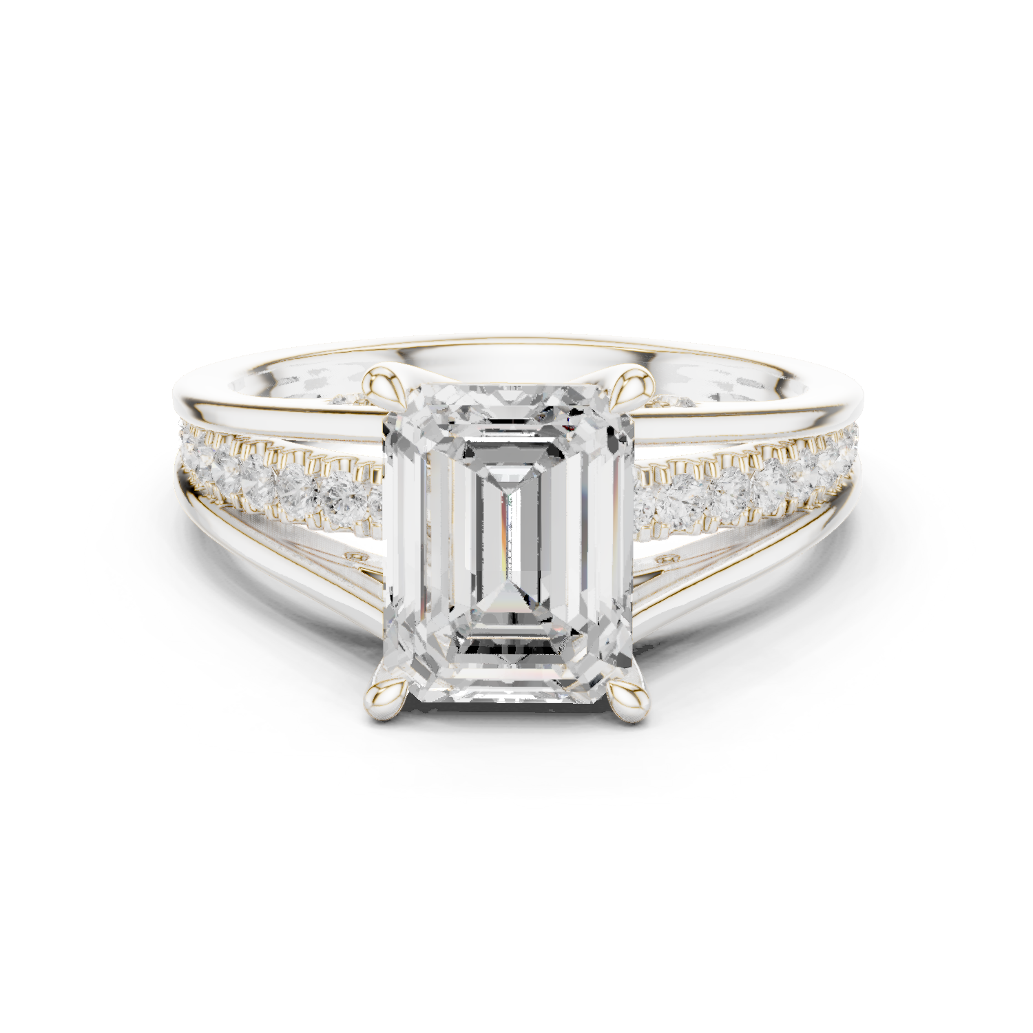 Mixed Shape Lab Grown Diamond Side Stone Ring