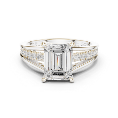 Mixed Shape Lab Grown Diamond Side Stone Ring