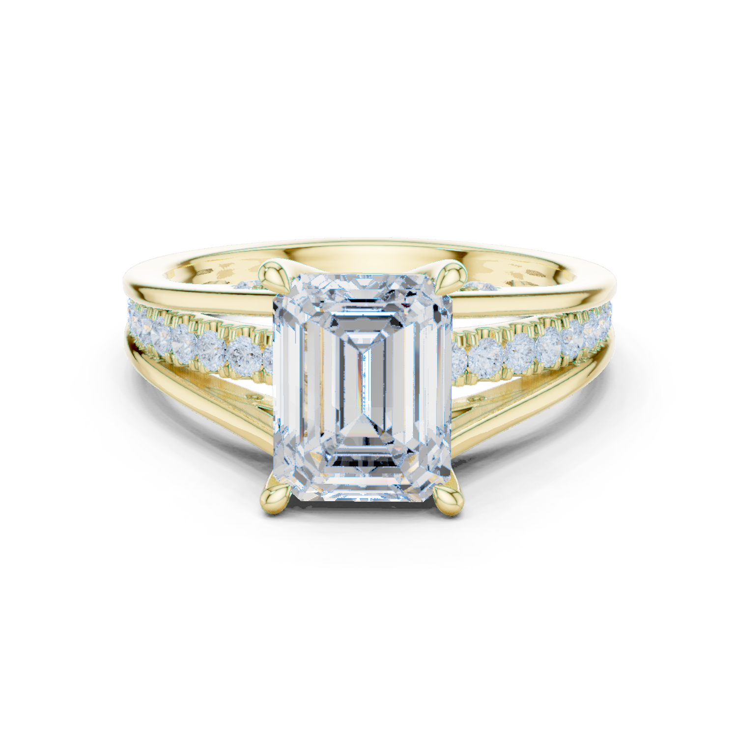 Mixed Shape Lab Grown Diamond Side Stone Ring