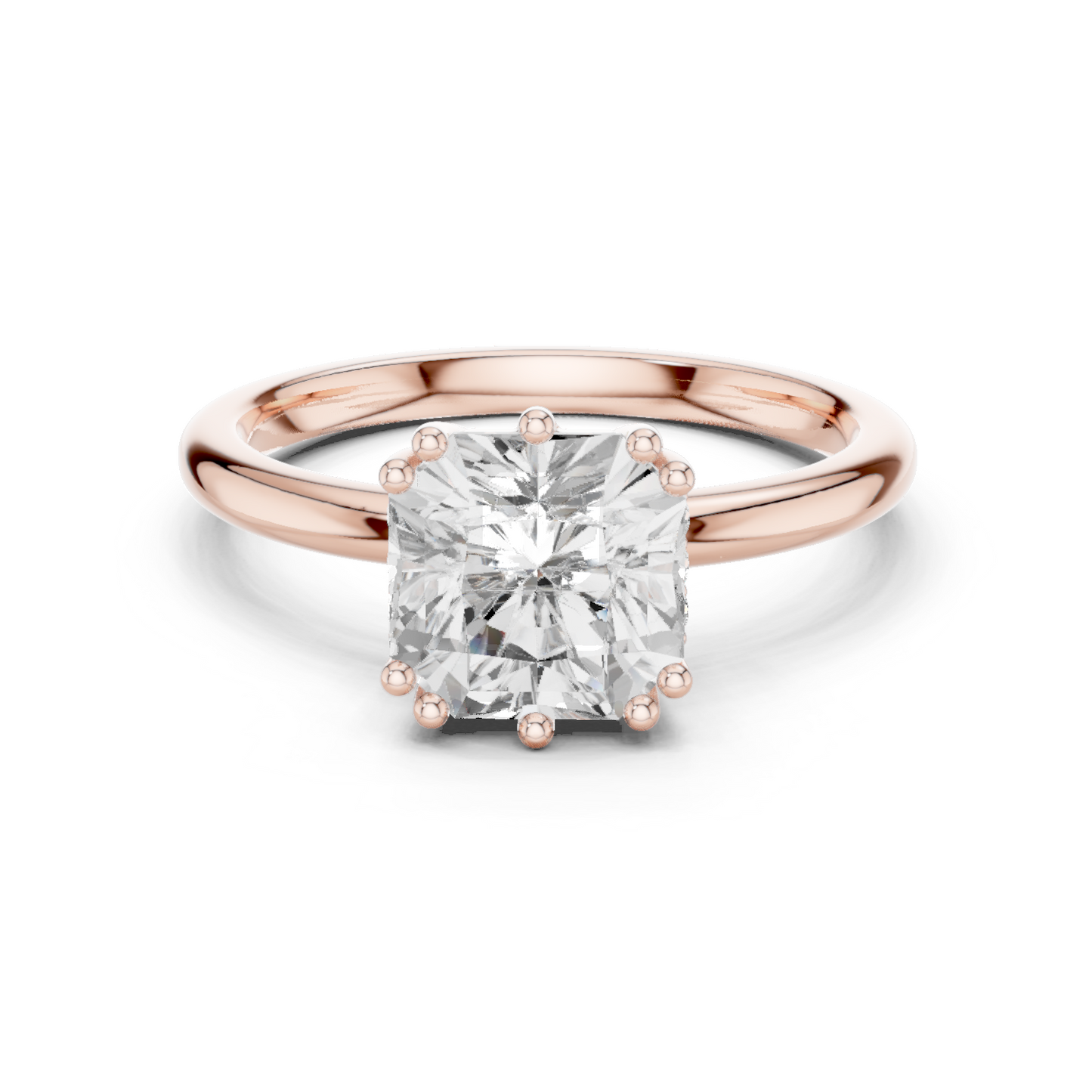 Round Halo Lab Grown Diamond Ring