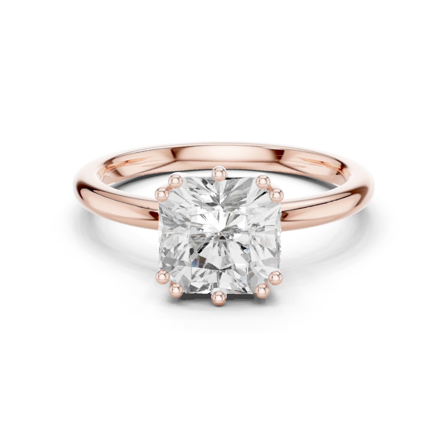 Round Halo Lab Grown Diamond Ring