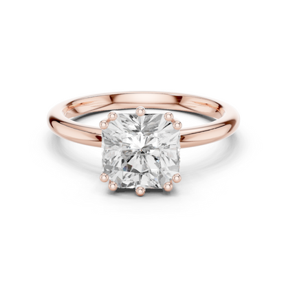 Round Halo Lab Grown Diamond Ring