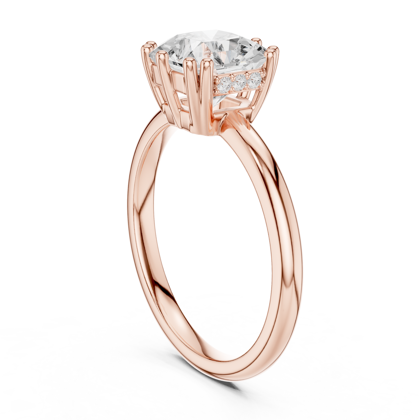Round Halo Lab Grown Diamond Ring