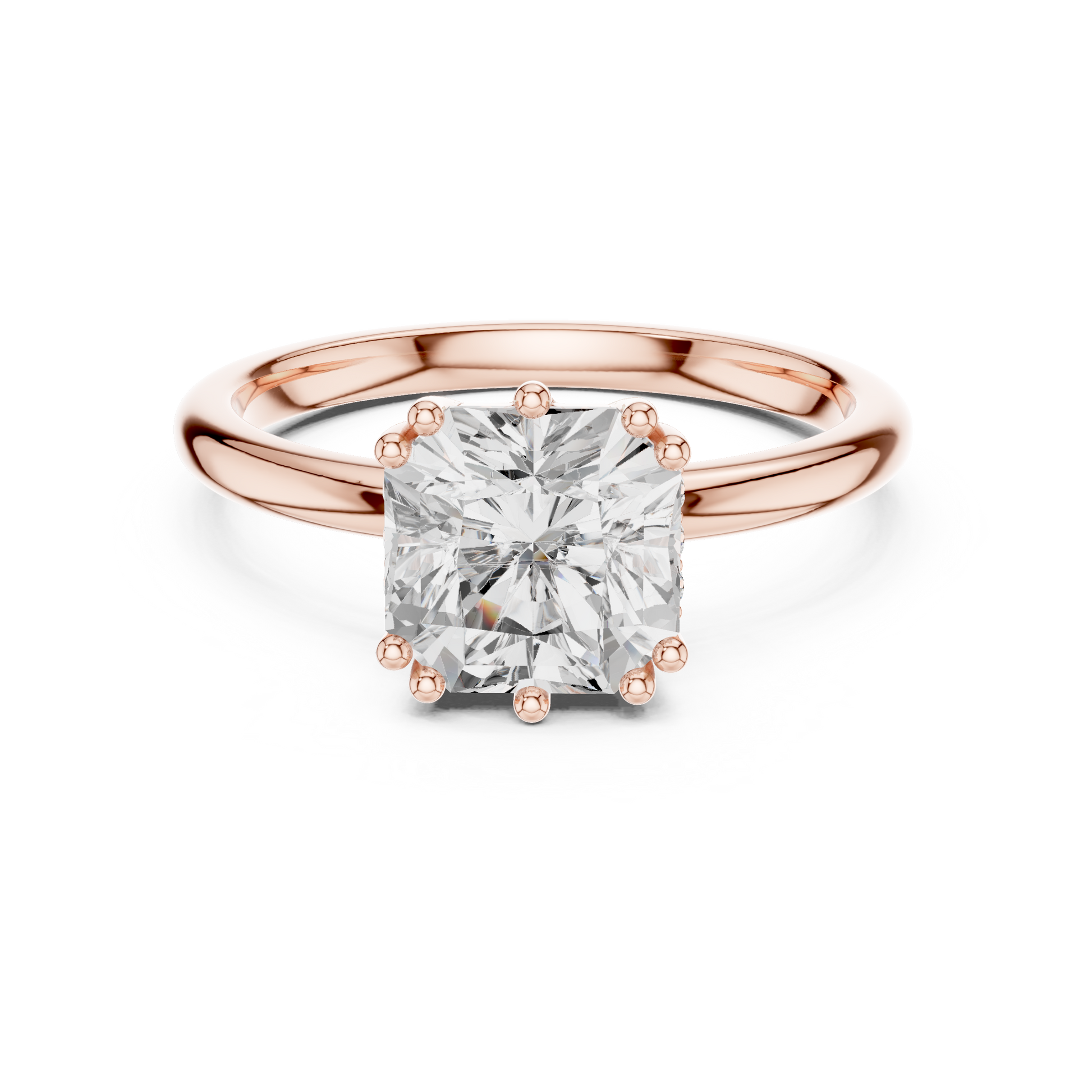Round Halo Lab Grown Diamond Ring