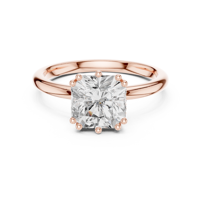 Round Halo Lab Grown Diamond Ring