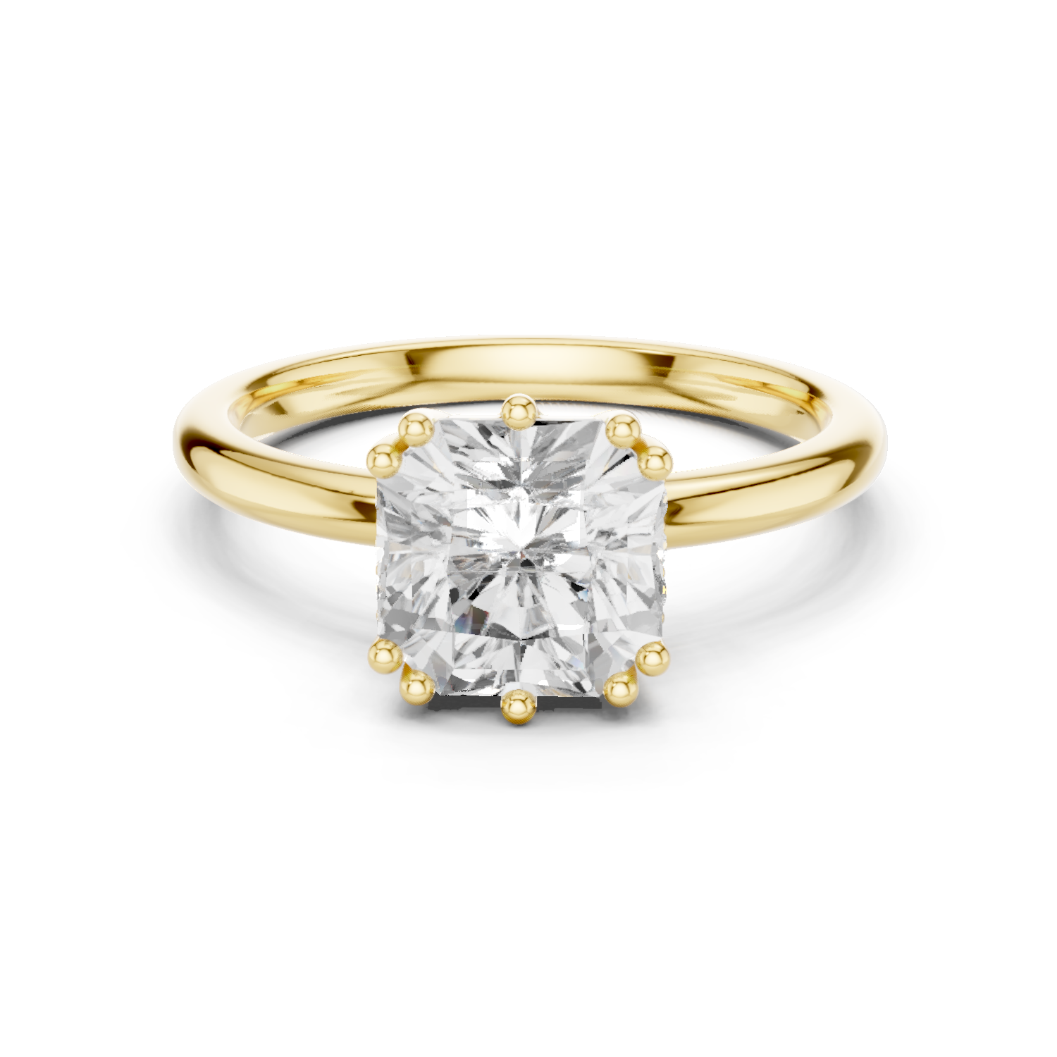 Round Halo Lab Grown Diamond Ring