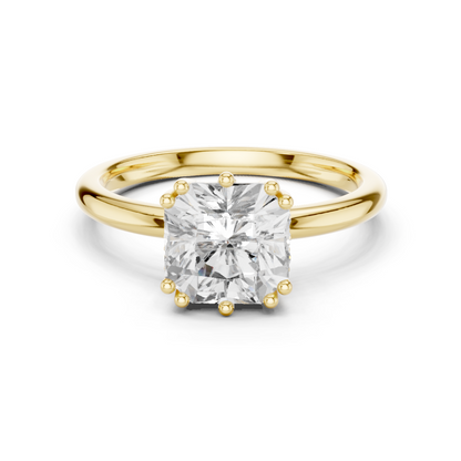 Round Halo Lab Grown Diamond Ring