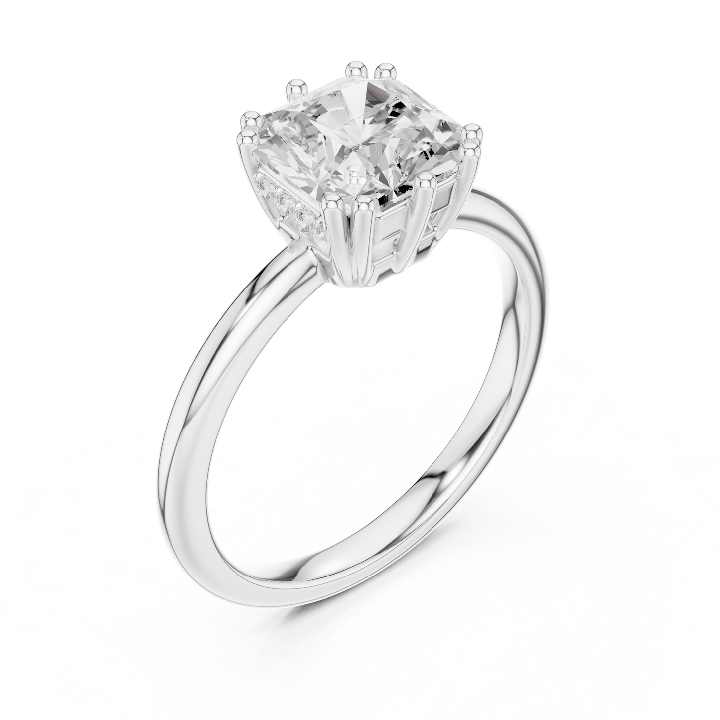 Round Halo Lab Grown Diamond Ring