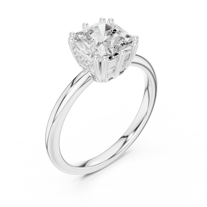 Round Halo Lab Grown Diamond Ring