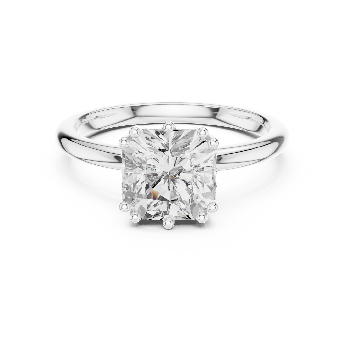 Round Halo Lab Grown Diamond Ring