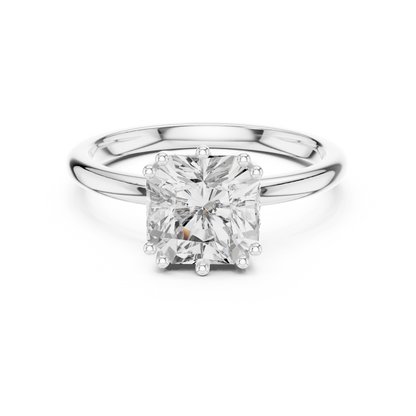Round Halo Lab Grown Diamond Ring