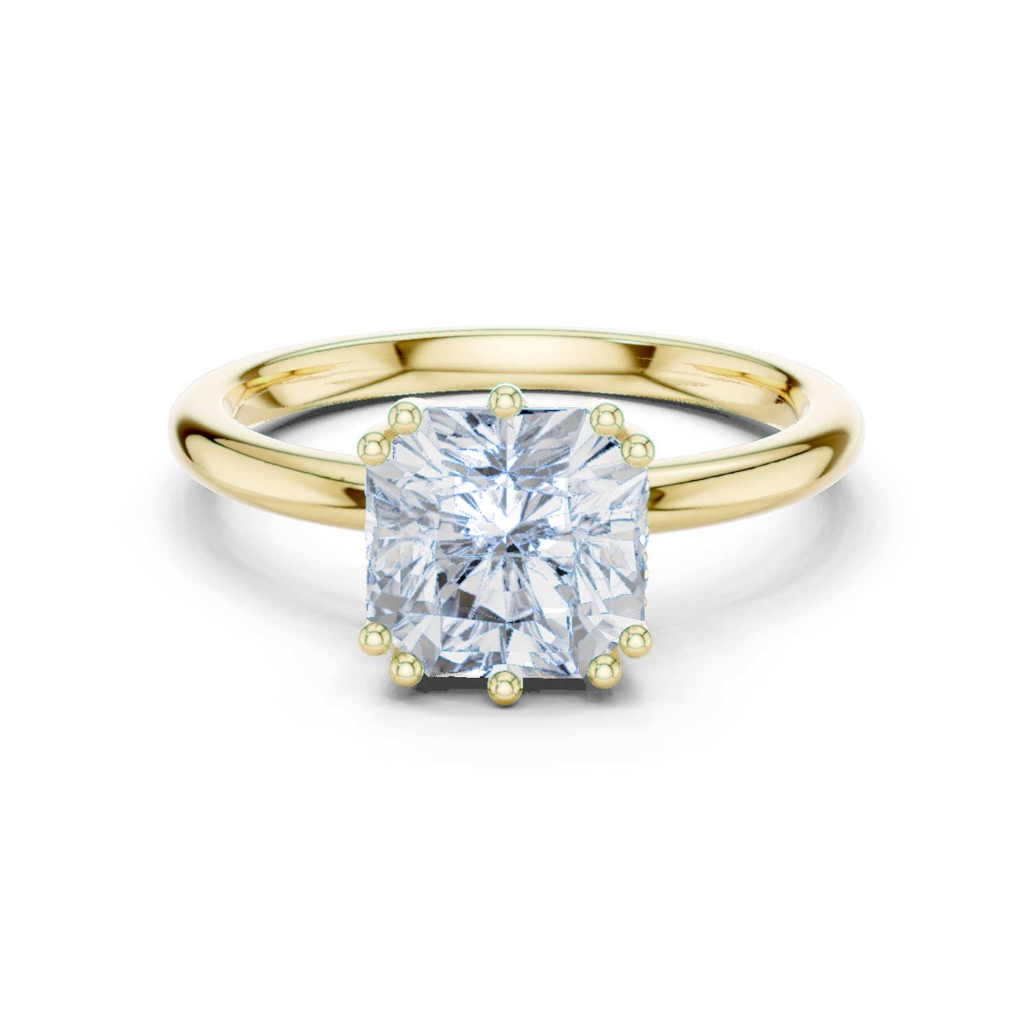 Round Halo Lab Grown Diamond Ring