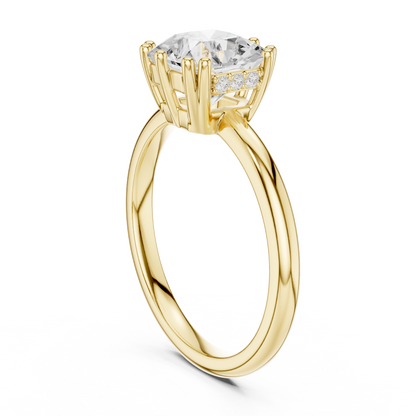 Round Halo Lab Grown Diamond Ring