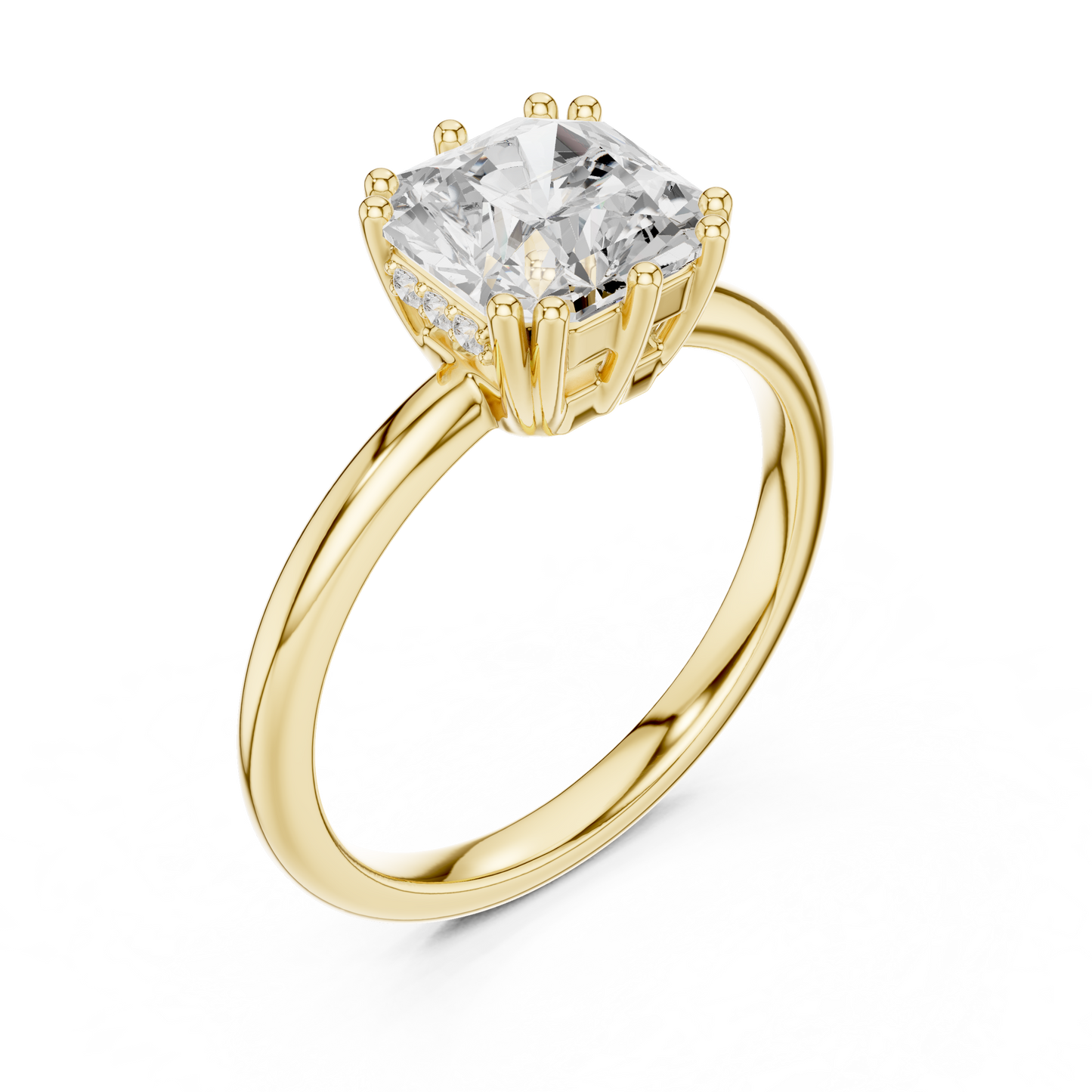 Round Halo Lab Grown Diamond Ring