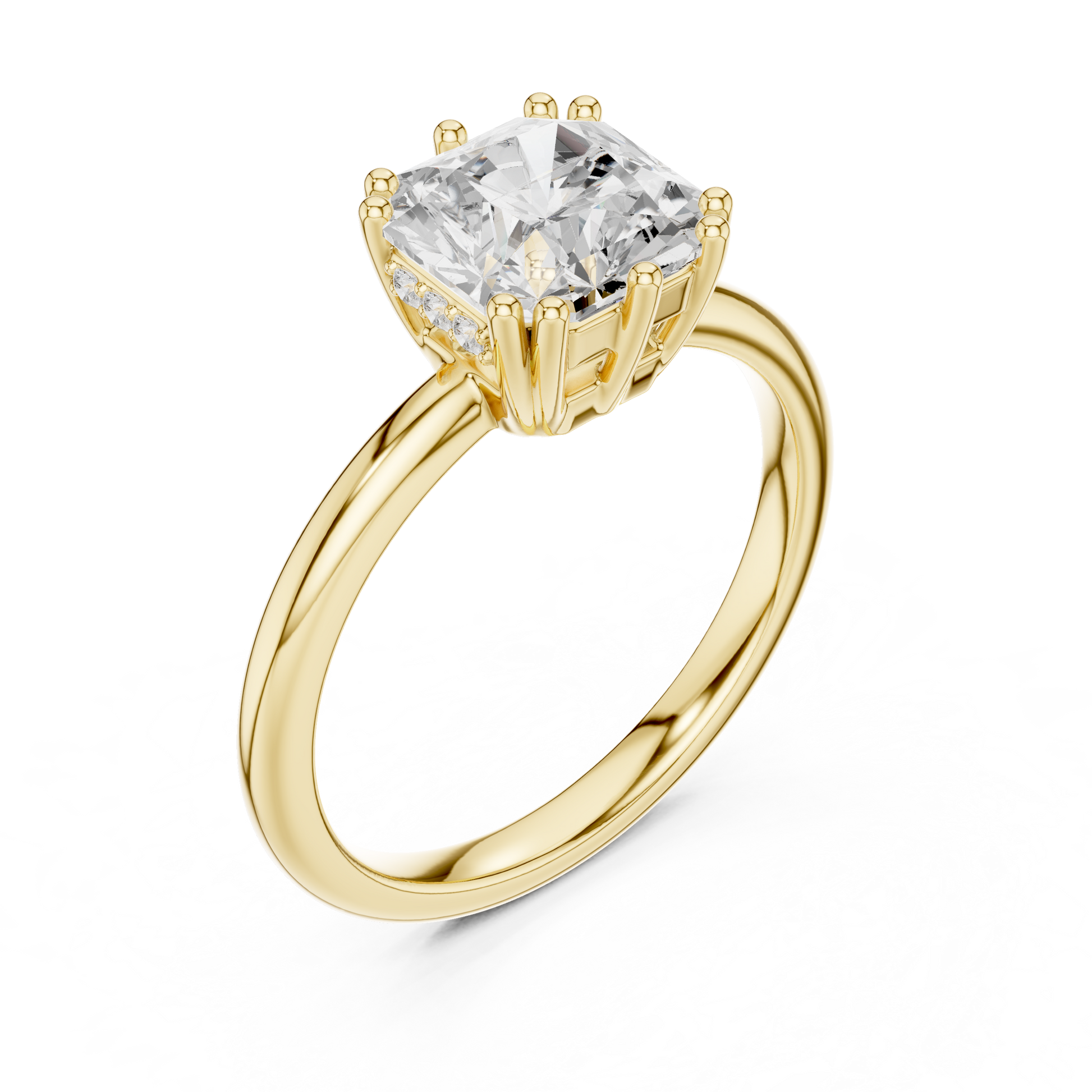 Round Halo Lab Grown Diamond Ring