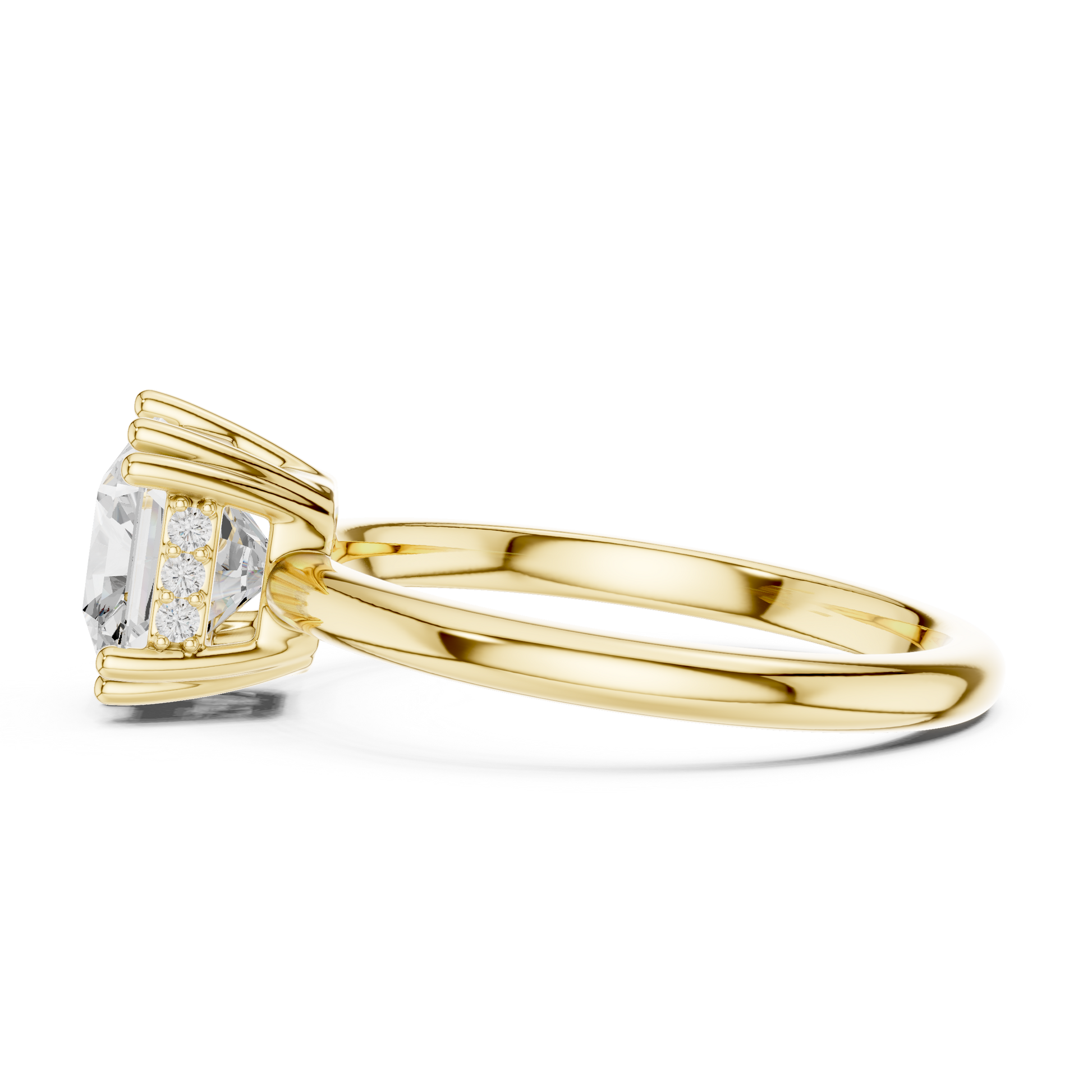Round Halo Lab Grown Diamond Ring