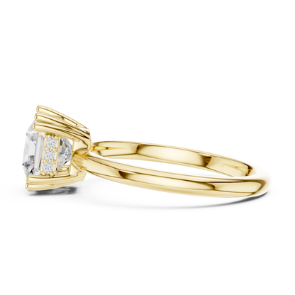 Round Halo Lab Grown Diamond Ring