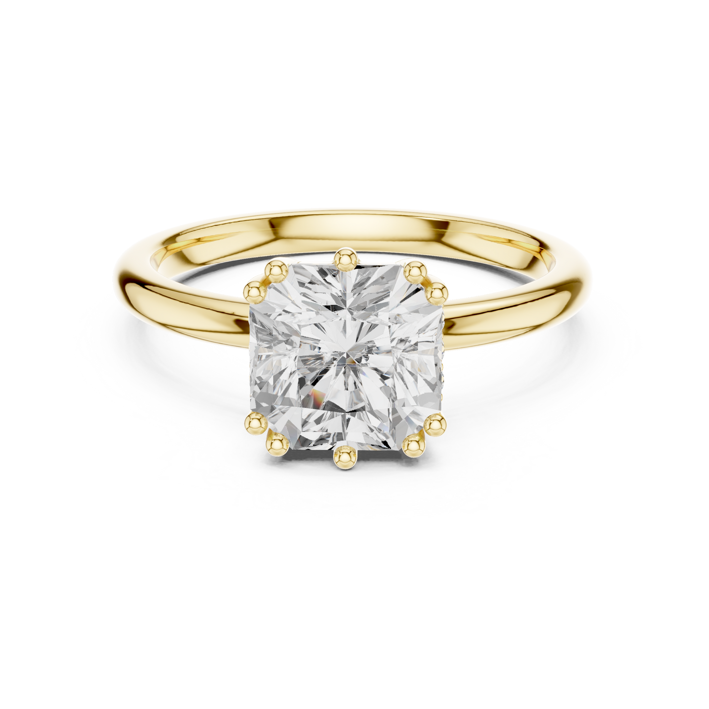 Round Halo Lab Grown Diamond Ring