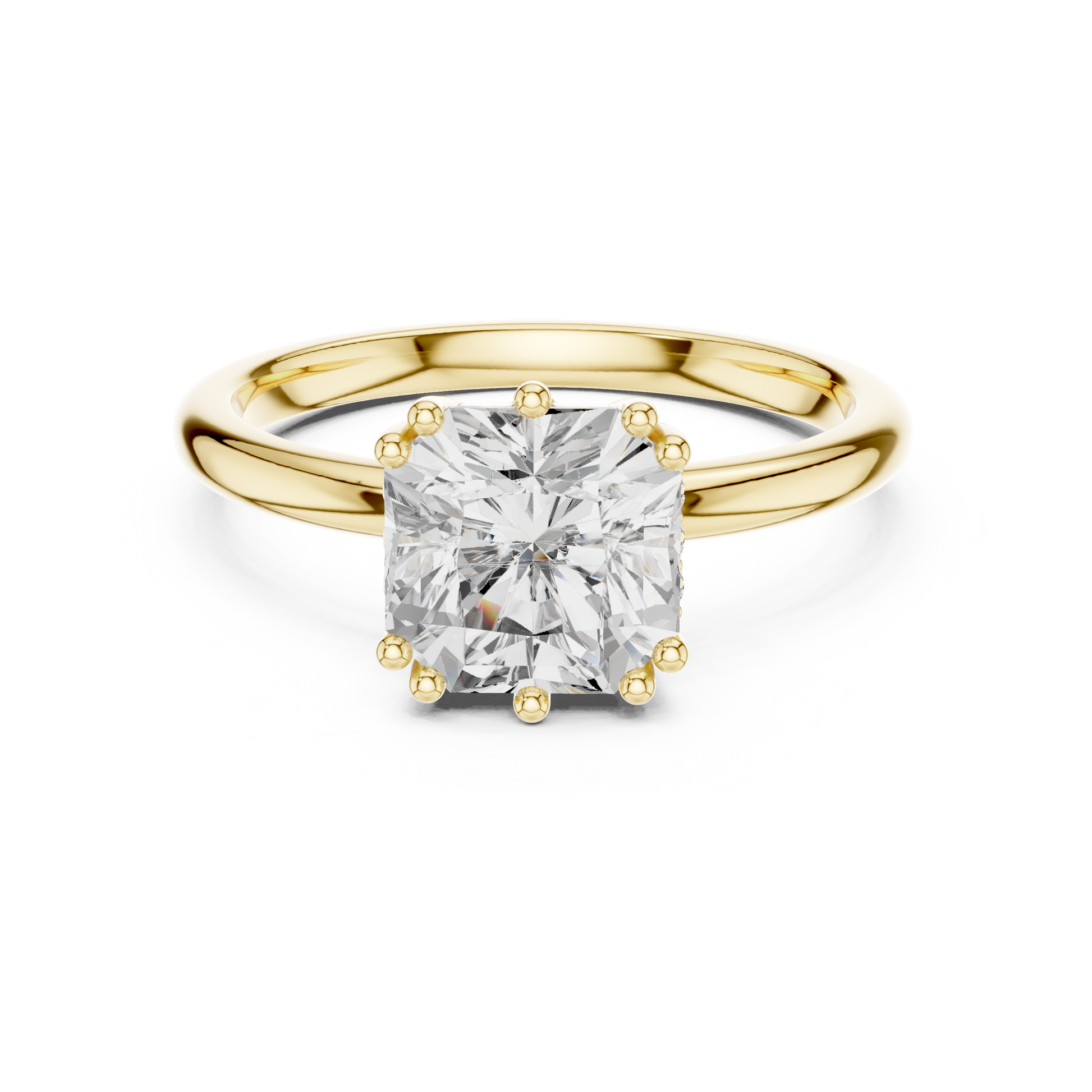 Round Halo Lab Grown Diamond Ring