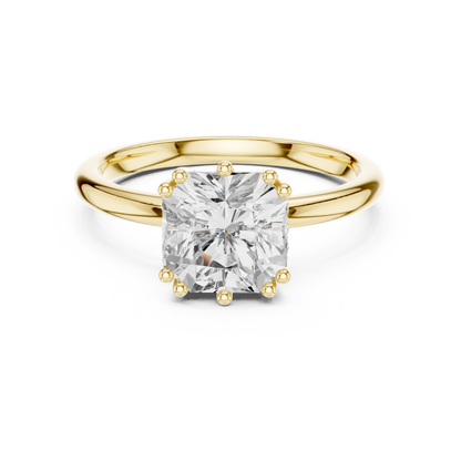 Round Halo Lab Grown Diamond Ring