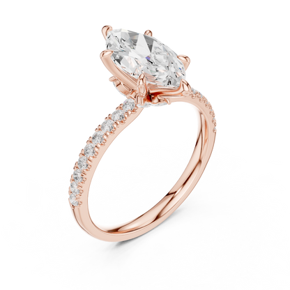 Mixed Shape Lab Grown Diamond Side Stone Ring