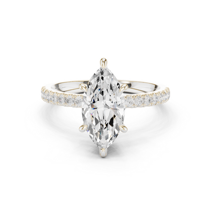 Mixed Shape Lab Grown Diamond Side Stone Ring