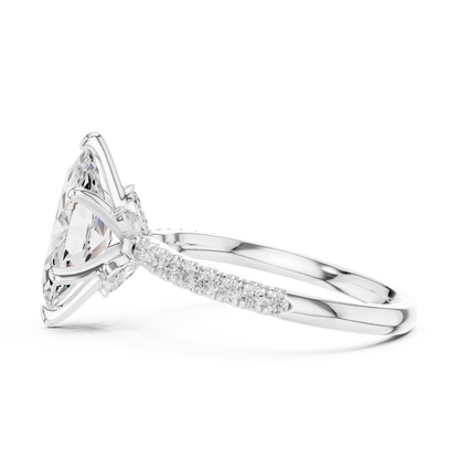 Mixed Shape Lab Grown Diamond Side Stone Ring