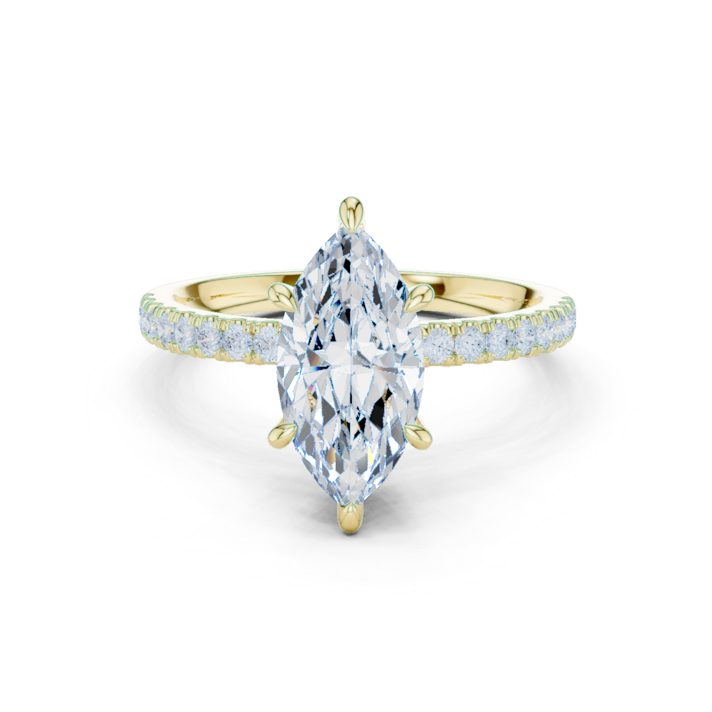 Mixed Shape Lab Grown Diamond Side Stone Ring