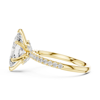 Mixed Shape Lab Grown Diamond Side Stone Ring
