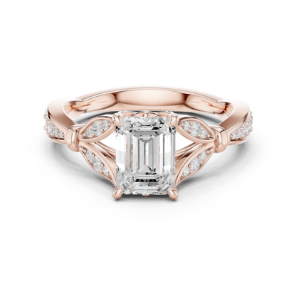 Mixed Shape Lab Grown Diamond Halo Ring