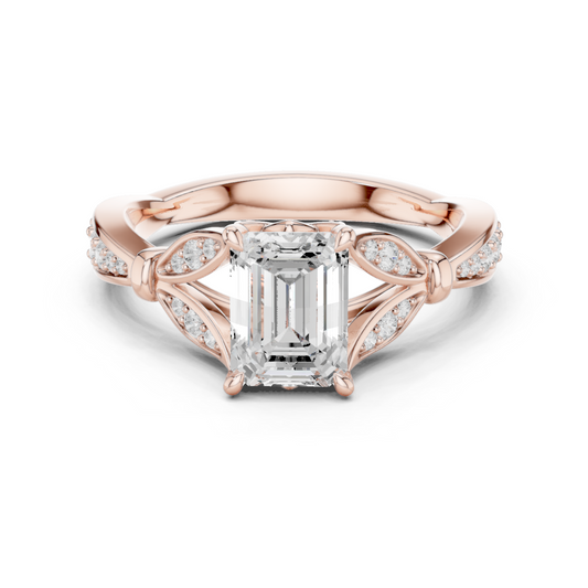 Mixed Shape Lab Grown Diamond Halo Ring