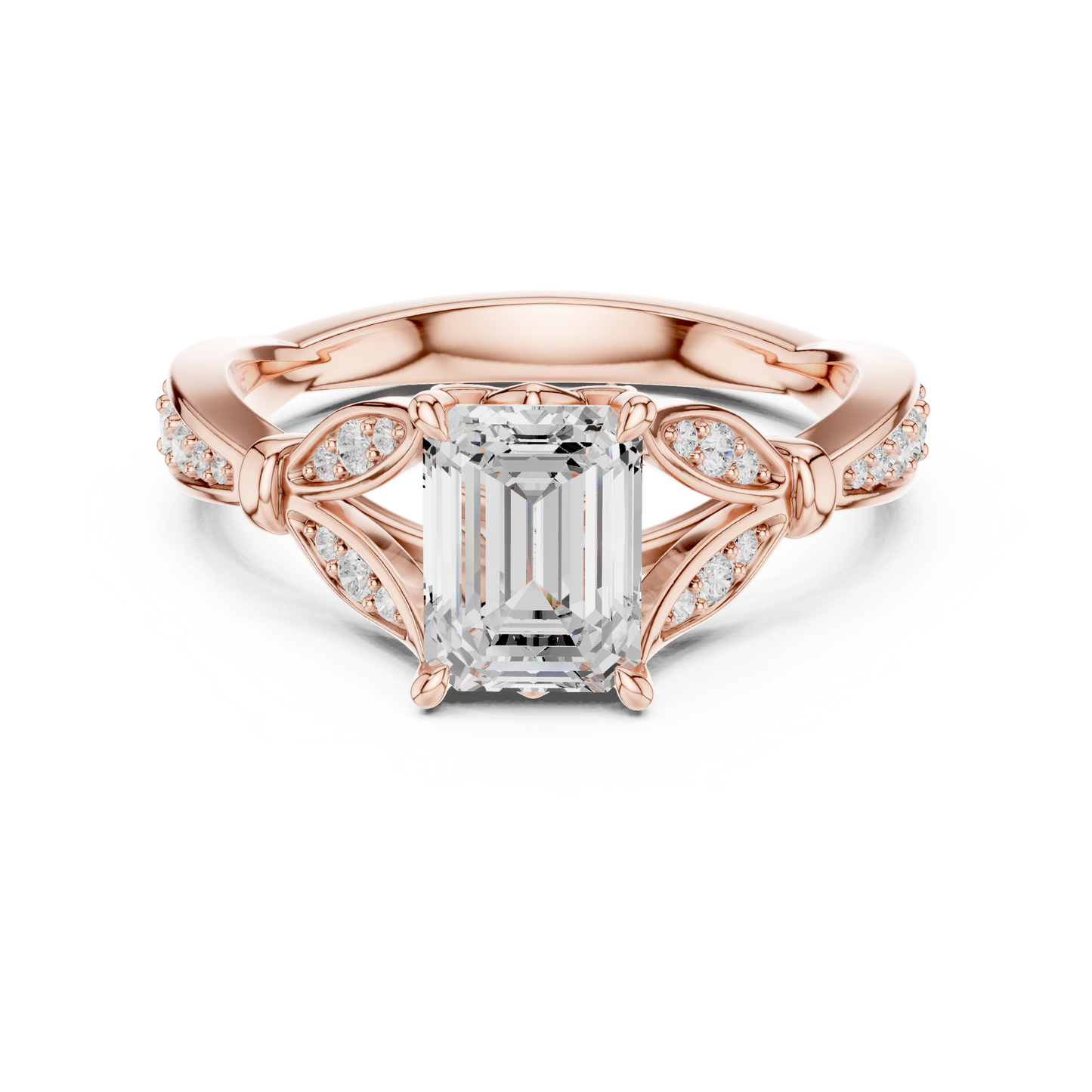 Mixed Shape Lab Grown Diamond Halo Ring