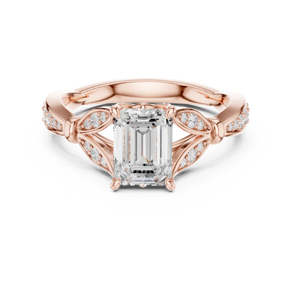 Mixed Shape Lab Grown Diamond Halo Ring