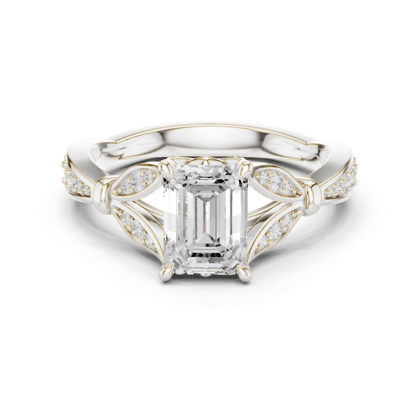 Mixed Shape Lab Grown Diamond Halo Ring