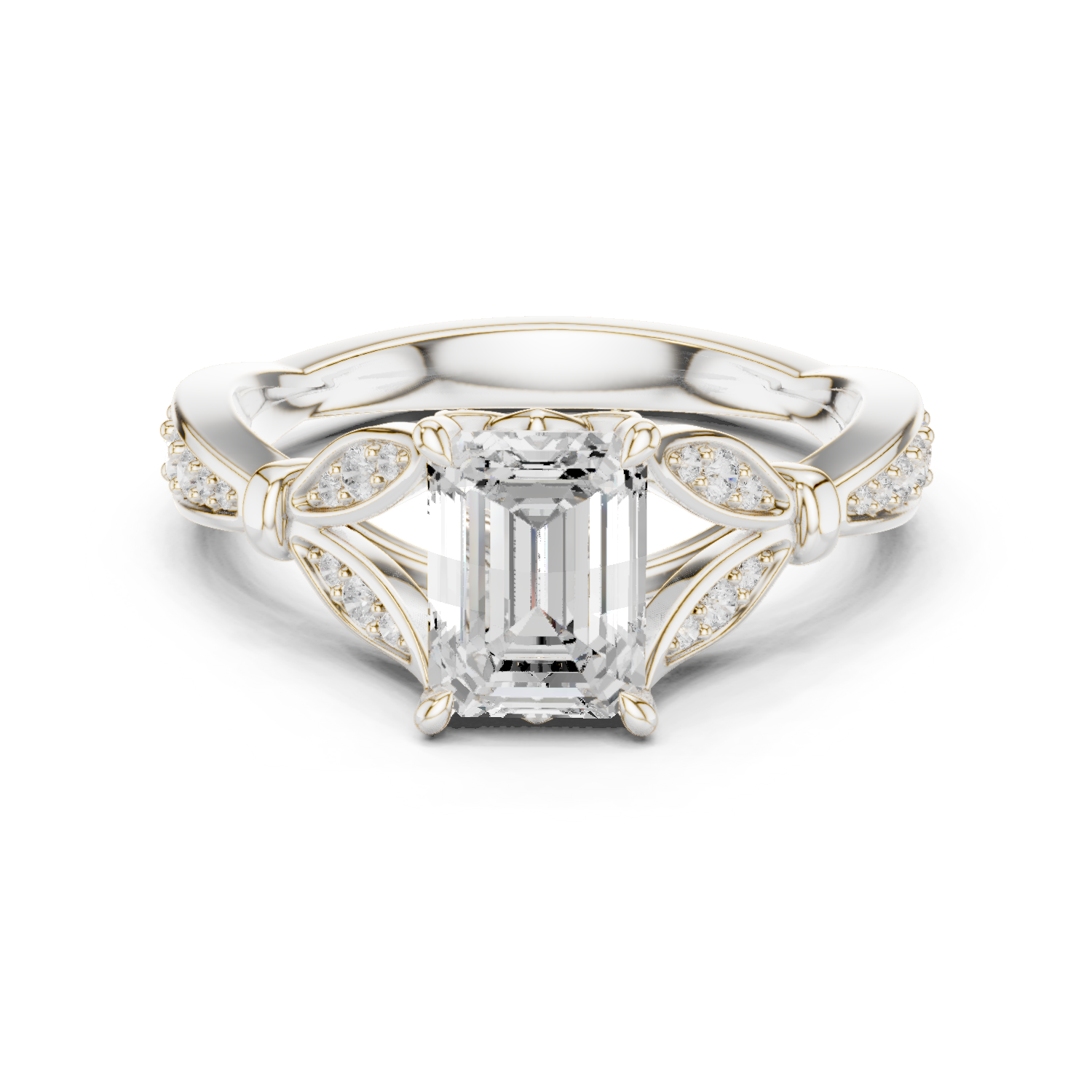 Mixed Shape Lab Grown Diamond Halo Ring