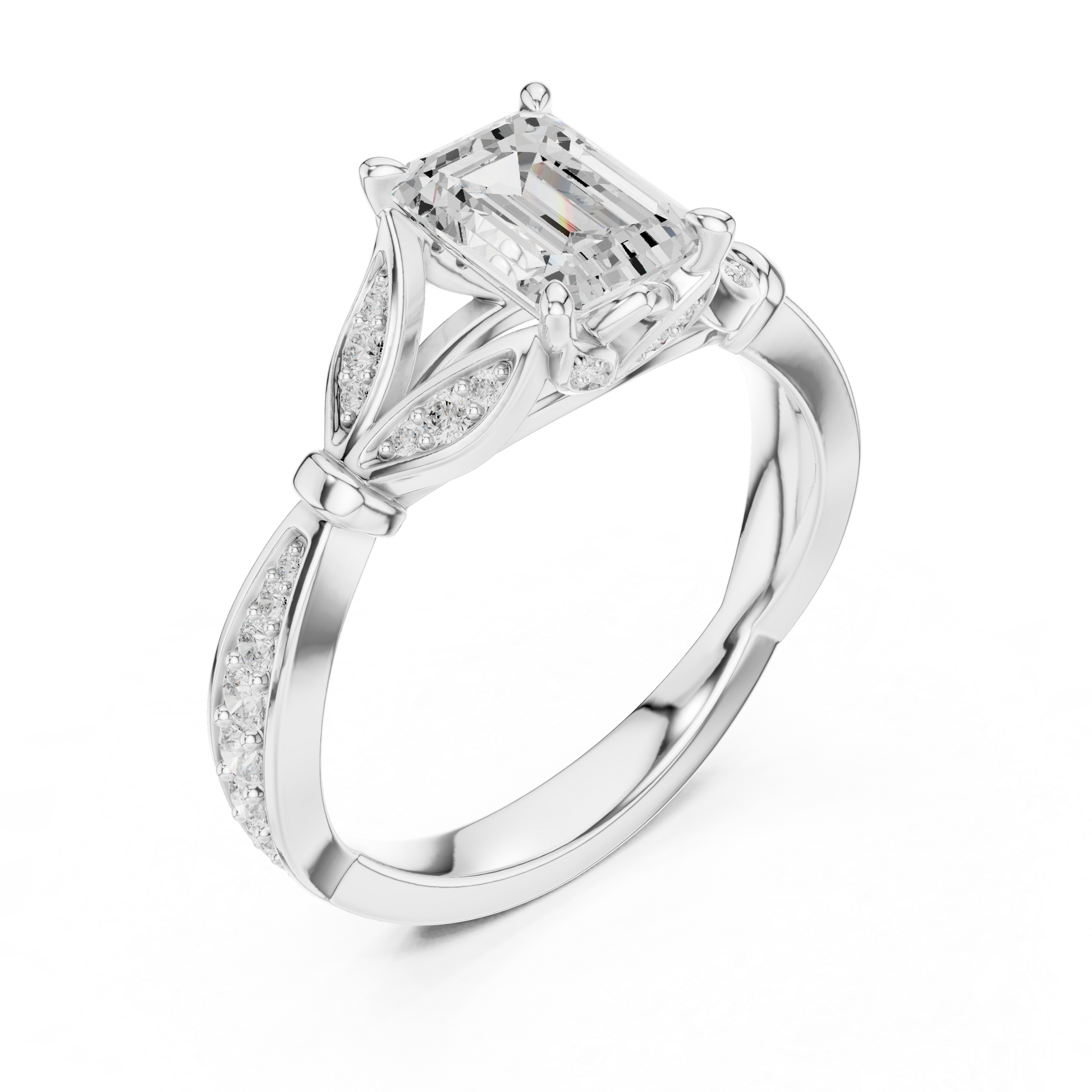 Mixed Shape Lab Grown Diamond Halo Ring