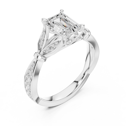 Mixed Shape Lab Grown Diamond Halo Ring