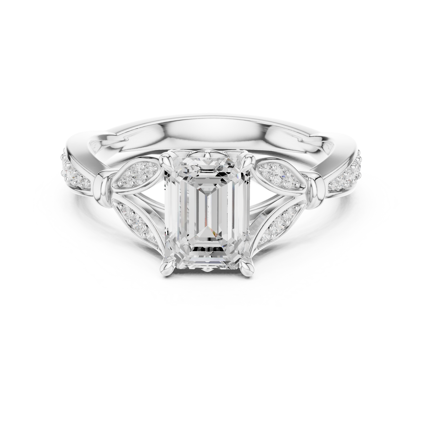 Mixed Shape Lab Grown Diamond Halo Ring