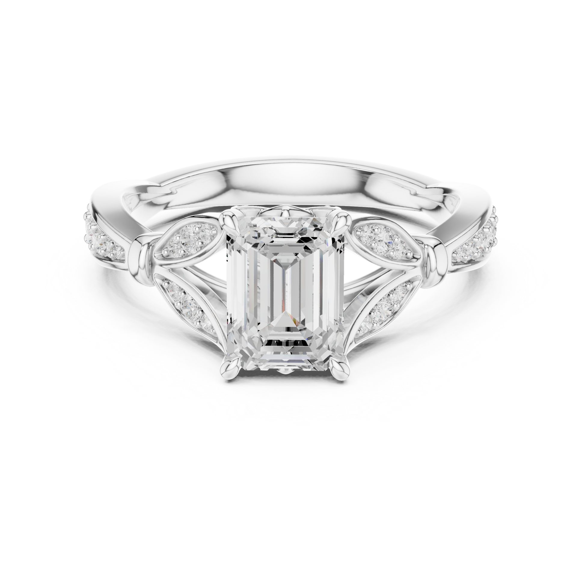 Mixed Shape Lab Grown Diamond Halo Ring