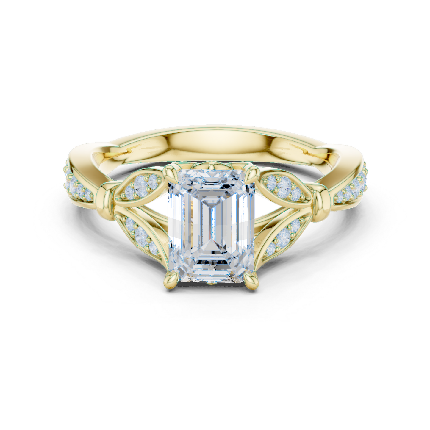 Mixed Shape Lab Grown Diamond Halo Ring